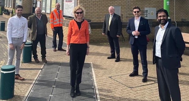 UK first for Leighton Buzzard train station following installation of kinetic flooring
