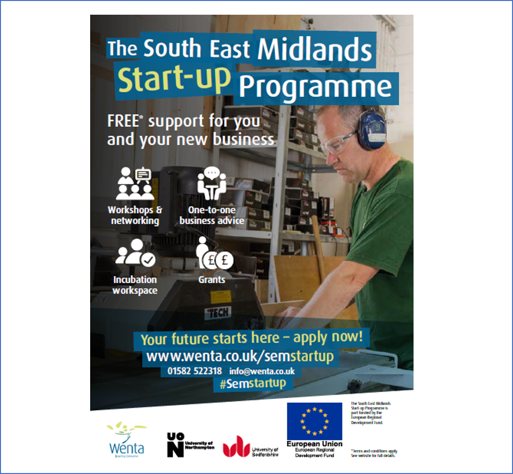  Business support for new entrepreneurs in Central Bedfordshire