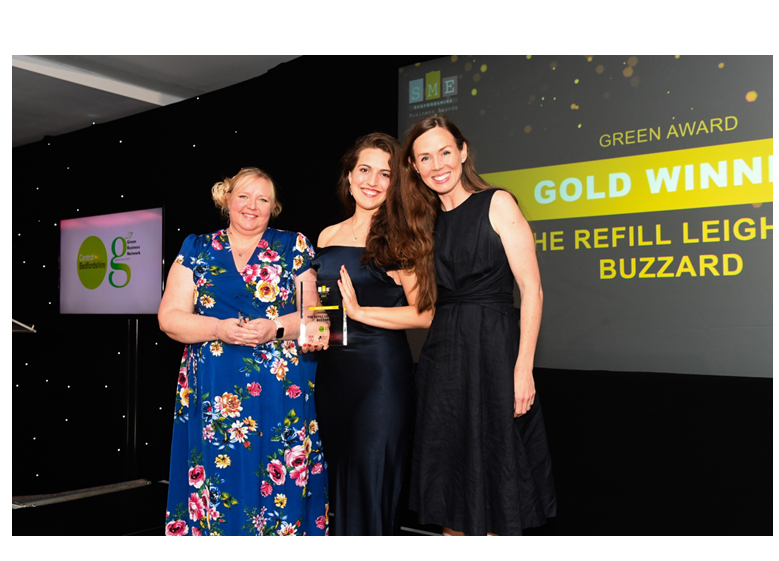 Filled with pride! The Refill scoops Gold Business Award