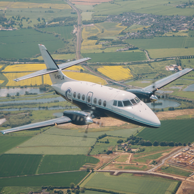Cranfield Airport prepares for delivery of Saab 340B aeroplane