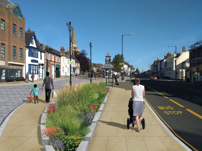 Work starts on next phases of Dunstable High Street regeneration